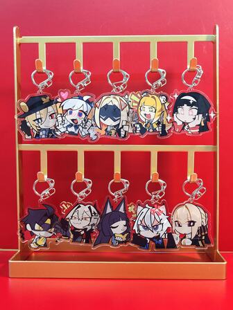 1pc Game Anime Zenless Zone Zero Acrylic Keychain Series Cute Cartoon Keyring Bag, Suitcase Accessory Phone Pendant Car Ornament.