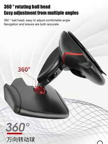 车载手机支架，仪表盘吸盘式多功能通用车载鼠标式创意手机导航支架，可折叠迷你车载仪表盘固定支架，360°旋转手机支架 - 彩色 - 查看 8