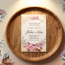 Tarjetas personalizadas, tarjetas con texto personalizado, tarjetas del Día de la Madre, tarjetas de cumpleaños, tarjetas de agradecimiento, reuniones, fiestas, cumpleaños, temporada de bodas, tarjetas de mensaje de regalo, postales, tarjetas de boda, cartas de amor, temporada de bodas, Diy - Tarjetas de boda - Ver 8