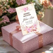 Tarjetas personalizadas, tarjetas con texto personalizado, tarjetas del Día de la Madre, tarjetas de cumpleaños, tarjetas de agradecimiento, reuniones, fiestas, cumpleaños, temporada de bodas, tarjetas de mensaje de regalo, postales, tarjetas de boda, cartas de amor, temporada de bodas, Diy - Tarjetas de boda - Ver 4