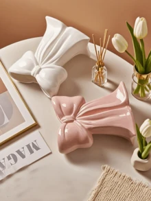 1pc Cute Bow-Shaped Pen Holder - Desktop Organizer Of Makeup Brushes And Office Supplies, Elegant Makeup Brush Storage, Perfect For Creative Decorative Designs For Girls, Students And Girls