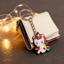 10Pcs/Set Of PVC Unicorn Keychains, Cute Cartoon Keychains, Party Gifts, Gift Bags, Fillers, Birthday Party Supplies