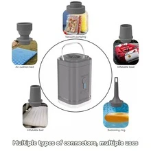 RAF 便携式真空泵,适用于衣物、床垫等,迷你电动气泵,无线气泵,露营必备,便携式无线空气压缩机,充气/放气泵,适用于充气垫、气垫床、充气船、游泳圈等。 - 彩色 - 查看 6