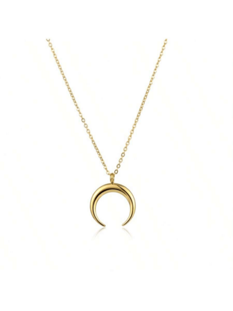 Collar de luna minimalista y elegante de plata de ley 925, delicado y pequeño, adecuado para el uso diario, citas, reuniones con amigos, banquetes, fiestas, viajes y talla grande