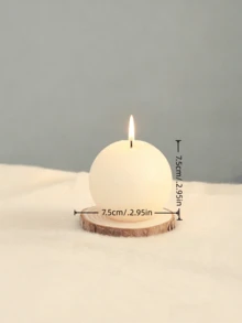 白色圆柱形香氛蜡烛套装，卧室家居装饰，婚礼装饰 - 彩色 - 查看 10