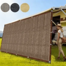 Red de sombra de toldo de autocaravana de alta densidad y actualizada, con opciones de multicolor, protección UV, toldo duradero adecuado para viajes en autocaravana, picnic y piscina - Multicolor - Ver 2