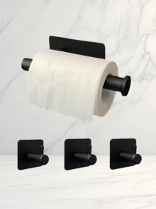 1pc No Drill Installation Paper Towel Holder/Toilet Paper Holder/Tissue Box Holder, Home Decor, Desktop Organizer, Home Accessories, Bedroom Decor, Kitchen Supplies, Travel, Holiday, Napkin Holder, Suitable For Home, Kitchen, Bedroom, Living Room, Dining Room, Decorative Box, Women's Wedding Gift, Summer Travel Holiday Essential - Multicolor - View 17