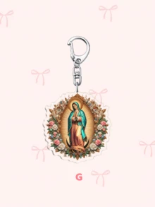 1/7 chiếc Móc khóa Công giáo cổ điển của Đức Mẹ Guadalupe, Móc khóa Đức Mẹ Đồng Trinh Mexico làm phụ kiện, Mặt dây chuyền túi xách, Móc khóa, Trang sức, Quà tặng cho người hâm mộ - Nhiều màu - Xem 11