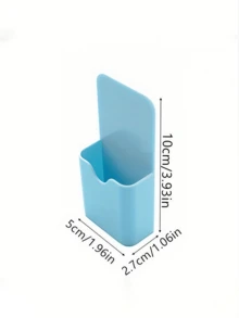 磁性底座笔筒兼收纳盒，轻巧便携，悬挂式设计，经久耐用，防油污，白板笔收纳架，适用于家庭、办公室、白板、冰箱、橱柜、桌面等场所，适合学生和成人使用，多种颜色可选，工作空间整理好帮手，办公用品 - 彩色 - 查看 6