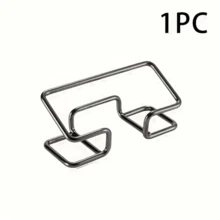 1pc Premium Metal Business Card Holder, Desktop Display Stand, Phone Holder, Office Desk Accessory, Minimalist Design, Transparent, Suitable For Office And Home Organization, Business Card Holder, Cute Metal Card Storage Box, Unisex Office Desk Accessory - Multicolor - View 11