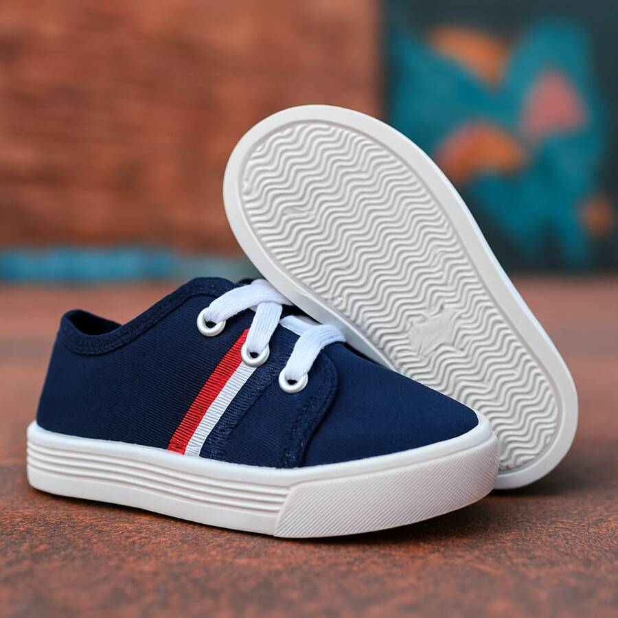 Kids' Star Casual Sneakers For Girls And Boys, Cheap School Shoes - 藍色 - 查看 1