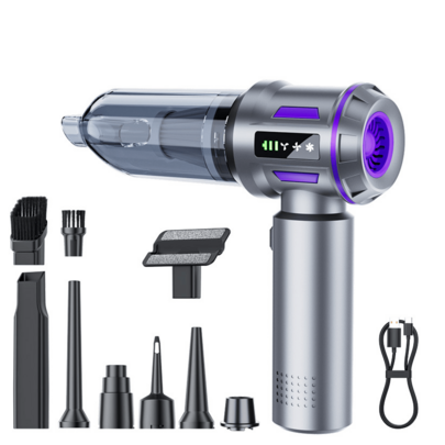 SUITU Car Handheld Vacuum Cleaner | 12000Pa Home Vacuum Cleaner | Dual-Use Vacuum And Hair Dryer | USB-Charging Mini Vacuum Cleaner | 11.1V 2000mAh Lithium-Ion Battery With Three-Speed Adjustable Handheld Vacuum Cleaner. Ideal For Car/Home/Pet Hair Cleaning. Designed For Car/Home/Keyboard/Pet Hair Use. Car Accessory/Gift.