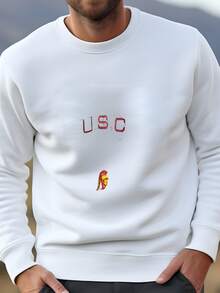 Mens Vintage Usc Trojans Sweatshirt Sweatshirt - 白色 - 查看 2