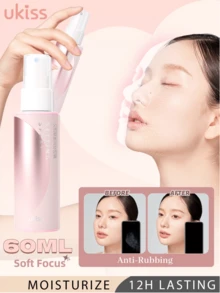 UKISS 60ml 持久定妆喷雾，哑光，防摩擦，12小时持久，保湿清爽，不油腻，保湿，妆前乳，无油，不干燥配方，防水防汗 - 60毫升 - 查看 1