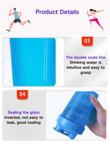 A Pink Protein Shaker Bottle  Shaker Bottle 400ml With Blending Ball 400ml Sport Water Bottle Gym Shaker Bottle Shaker Cups For Protein Shakes 400 Mseveral Colors Available Sports Shaker Water Bottles Dishwasher  Shaker Cups For Protein Shakes Shaker Bottle Perfect For Protein Shakes And Pre Workout Sports Fitness Protein Powder Water Cup Portable 400ml Transparent Hand Cup Plastic With Scale Shaker Cup - 黑色 - 查看 7