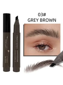 [Dual-Effect Eyebrow Pencil] Multi-Prong Brush Head Outlines Each Brow Hair Precisely, Simultaneously Fills In Hairline, Waterproof And Smudge-Proof. Realistic Hair Flow Technology Blends Naturally, Easy For Beginners, Dual-Ended Design Saves Time, 24-Hour Long-Lasting. Ideal Holiday Gift, Helps Unlock Flawless Makeup.