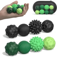 Juego de bolas magnéticas de silicona - Juguetes relajantes con textura elástica, colores surtidos (negro, verde, rosa, morado, azul), juguetes magnéticos (los colores y detalles son aleatorios) - Multicolor - Ver 27