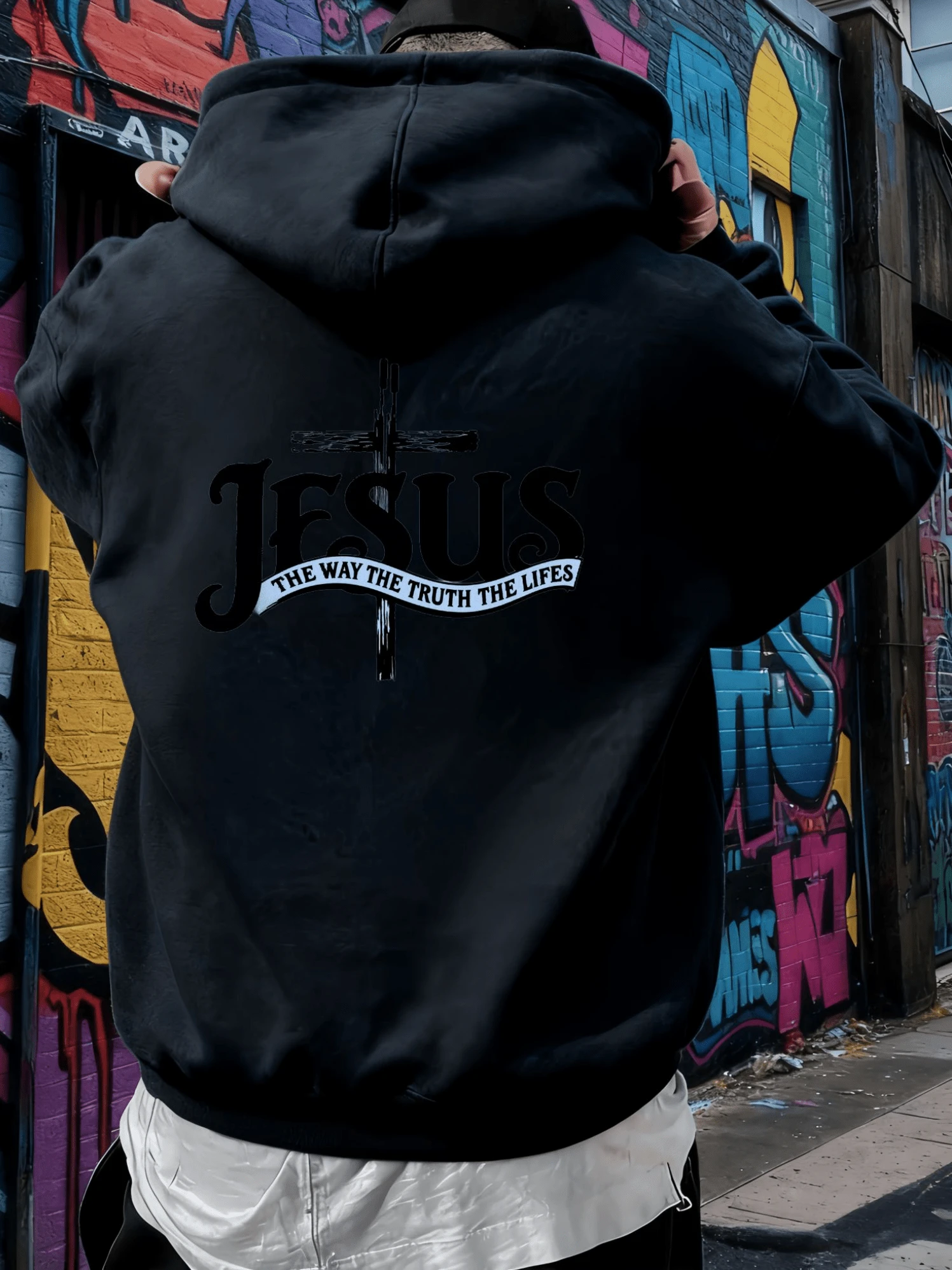 Sudadera con capucha para hombre - Diseño básico para primavera y otoño - Una prenda imprescindible en cualquier armario masculino - Negro - Ver 1