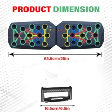 一套多功能俯卧撑板，便携式可折叠健身器材，带把手，适用于胸部、腹部、手臂和背部锻炼，健身房配件