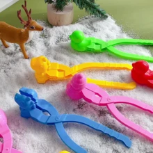 1个加厚大号雪球夹,配有小鸭子、雪人、爱心、恐龙等造型的雪球游戏工具,可用于打雪仗,是冬季、生日和新年礼物的理想之选。 - 彩色 - 查看 8