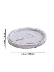 1pc Wooden Tray For Festive Birthday Party Decor, Farmhouse Candlestick, Vintage Coffee Tray For Living Room, Solid Wood Tray,Kitchen.Gifts, Storage Boxes, Kitchen Utensils, Home Furnishings. - Multicolor - View 2