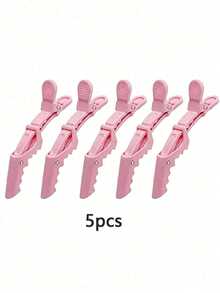 5个/2个多功能发夹，带鳄鱼夹和发型定位夹，适用于美发师和专业发型师，女士塑料防滑发夹，专业沙龙发夹，带鳄鱼夹的发型夹，长嘴夹，鹤嘴夹，卷发造型师之选，家居浴室装饰，发饰 - 彩色 - 查看 15