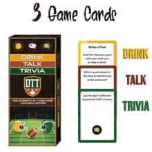 The Ultimate 3-In-1 Card Game... Football Edition, A Creative Interactive Tabletop Card Game, Truth Or Dare Question Series Game Props, A Best-Selling Couple's Game Card, Perfect For Game Night, Fun Christmas And Valentine's Day Holiday Gifts - Multicolor - View 3