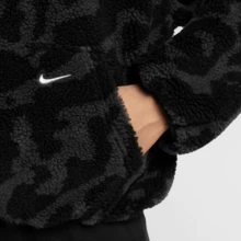 Nike Women's NSW Street Sherpa Jacket, Leopard Print, Autumn/Winter, HV2071-010 - Color - View 6