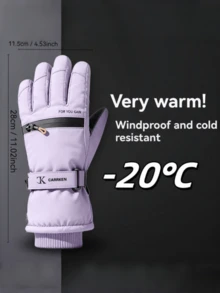 Găng tay đạp xe thể thao ngoài trời dành cho người lớn, Găng tay lái xe chống gió màu đen ấm áp, Găng tay thể thao ngón tay đầy đủ bền chống trượt thích hợp cho đạp xe/đi bộ đường dài ngoài trời mùa đông, Găng tay màu đen dành cho người lớn - Găng tay trượt tuyết cách nhiệt - Xem 7