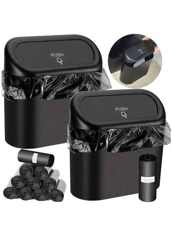 60个装防漏迷你垃圾袋，适用于车载垃圾桶 - 耐用、无异味、便携的垃圾处理方案，是家庭、办公室和旅行的理想之选。厨房用品 厨房配件 厨房 厨房工具