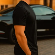 PLAYERA AUTOS CARROS MOTORES CARRERAS FORMULA CASUAL URBAN MODA KAWAII AUT13 - Negro - Ver 3