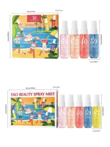 5pcs/Set 10ml Beach Digital Fragrance Mist, Emitting Fresh And Elegant Floral Scent. Portable Design, Suitable For Home Fragrance, Can Be Placed In Wardrobe, Bedroom, Bathroom, Car, Also Ideal For Dates, Travel, Summer Deodorizing And Scenting. - Fragrance Spray - View 12
