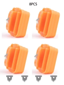 2/3/4 Stück A4/A5 Größe Papierschneide-Klingenersatz - Scharfe Ersatzklingen mit automatischer Verriegelung und Schutzdesign für ein sanftes Schneiden - Einfach zu installieren und langanhaltend für Papierschneider, Schwertköpfe, DIY Bastelbedarf