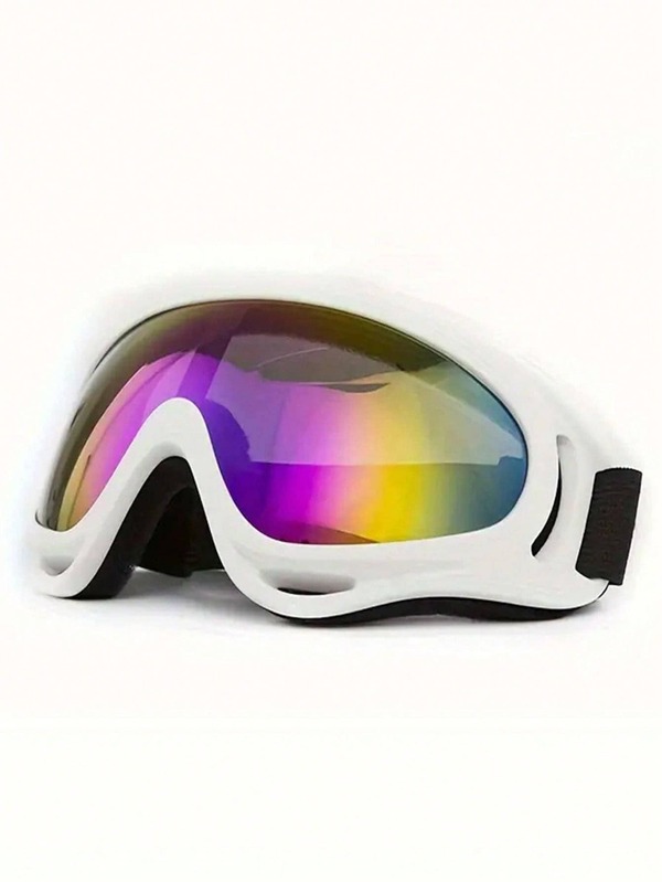 1pc Motorcycle Goggles, Made Of Polyurethane And Polycarbonate, Impact Resistant, Windproof Sports Goggles, Suitable For Outdoor Activities, Ski Goggles