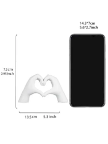 1pc Heart-Shaped Hand Gesture Decor, Modern Art Finger Sculpture, Personalized Home Decor, Creative Wedding Table Centerpiece, Valentine's Day & New Year Gift, Birthday Gift, Graduation Gift - Multicolor - View 9