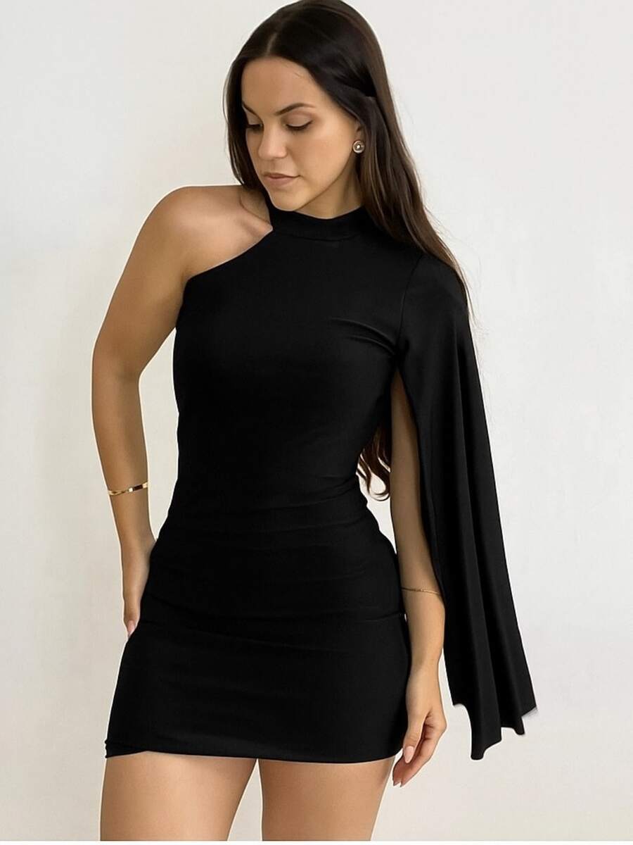 Women's Dress Gringa Fashion Paty Suplex Premium - 黑色 - 查看 1