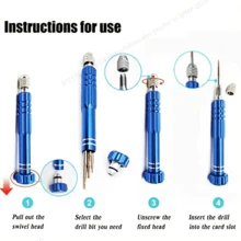 1 Juego de llavero con destornillador portátil y destornillador de ranura - Accesorios de camping Herramienta de reparación versátil mini de bolsillo Accesorios de coche Dije de bolso Accesorios escolares Regalos góticos lindos de Navidad Ideas de regalo Portaidentificaciones con cordón para bolso Accesorios de coche Dijes de bolso - Multicolor - Ver 6