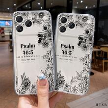 Funda de Teléfono Transparente con Patrón Compatible con iPhone 17 Air/16/15/14/13/12 Pro Max 16 Plus, Adecuada para Hombres y Mujeres, Simple y Personalizada, Protección a Prueba de Golpes - transparente - Ver 2
