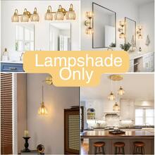 35 mm Paralume in vetro ambrato a tulipano, paralume in vetro soffiato a mano a forma di fiore, diametro 130 mm * altezza 105 mm, paralume mini di ricambio per lampada da terra, lampada da tavolo, lampada da parete, lampadario, decorazione isola