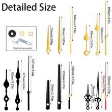 Professional Wall Clock Repair Kit - 5 Sets Quartz Movement Mechanism With Hands For DIY Home Decoration & Replacement Parts Gifts Birthday Graduation Room Decor Digital Clock Alarm Clock Bedroom Decor Dormitory Decor Back To School School Decor School Surprise School Supplies