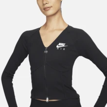 Áo thun dài tay có khóa kéo Nike dành cho nữ, FD2377-010 - Đen/Xám - Xem 4