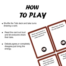 The Ultimate 3-In-1 Card Game... Football Edition, A Creative Interactive Tabletop Card Game, Truth Or Dare Question Series Game Props, A Best-Selling Couple's Game Card, Perfect For Game Night, Fun Christmas And Valentine's Day Holiday Gifts - Multicolor - View 7