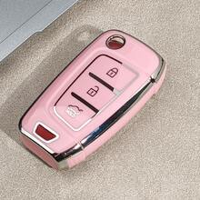 Soft TPU Key Fob Cover, Protective Case For Tucson, Sonata, Elantra, I40, Celesta And I35 Modern Car Keys - Durable Design, Convenient Key Pouch Suitable For 2020 New Accent, 2019 Ix35 Venue Car Key Fob Cover, Folding High-End, Ideal Choice For Enthusiasts - Multicolor - View 7