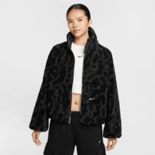 Nike Women's NSW Street Sherpa Jacket, Leopard Print, Autumn/Winter, HV2071-010 - Color - View 2