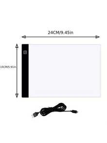 1 Set LED Drawing Board, 3-Level Adjustable Brightness, Drawing Tablet Pad, Light Box, Learning Education Aids - Multicolor - View 11