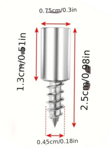 30pcs Shelf Support Pegs With Screw - Durable & Multi-Functional Shelf Bracket, Suitable For Cabinet, Bookcase, Closet And Furniture - Easy To Install, Fixed & Sturdy Support - Multicolor - View 4