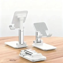 Versatile Adjustable Phone/Tablet Stand, Desk Mount Slouchy Bracket For Live Streaming, Foldable Multi-Function Universal Holder - Multicolor - View 3