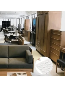 50/100个自粘式门挡橡胶减震器，橱柜缓冲垫，硅胶家具防撞保护垫，生日、毕业最佳礼物 - 彩色 - 查看 7