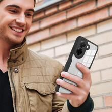 Compatible With Redmi A5 4G (Length: 171mm) / POCO C71 4G (Length: 171mm) Phone Case, Includes Screen Protector, 360° Full Body Protection Shockproof Transparent Ultra-Thin Back Cover Phone Case - Black - View 6