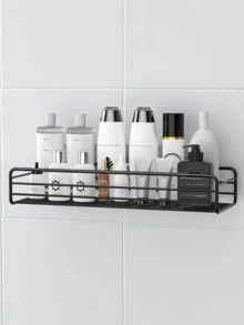 رف حمام، رف حمام قابل للتعليق، رف تخزين مثلث بدون ثقب للحمام والمطبخ، رف تخزين حمام بدون ثقب قطعة واحدة